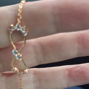 Pretty Bird Gold and Silver Infinity Bracelet